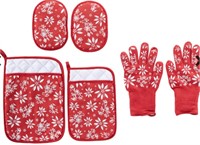 NEW temp-tations 6-Piece Glove, Mitt and Trivet