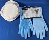NEW Silicone Cleaning Gloves with 2 undergarment