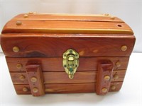 Solid Wood Treasure Box - Missing One Peg