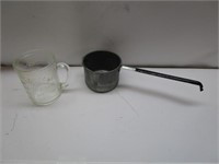 Vintage Measuring Glass & Dipper