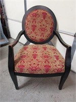 Wooden & Upholstered Accent Chair - Pick up only