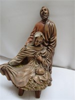 Nativity Scene - Ceramic - Signed Lucille 74