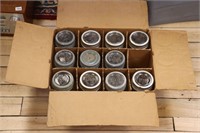 LOT OF 11 QT CANNING JARS IN BOX