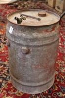 GALVANIZED WATER CONTAINER WITH SPOUT 16"