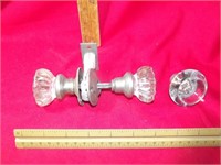 Vintage Glass Doorknob Set & 1 Knob