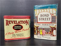 Vintage tobacco tins Revelation & Bond Street
