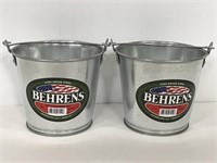 Pair of Behren’s galvanized steel pails