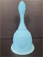 Vintage blue fenton glass bell