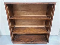 Vintage wood 3 shelf book case