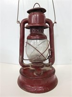 Vintage red Little Wizard barn lantern