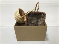 Assorted woven basket collection