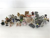Collection of 34 assorted miniature figurines