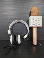 Audiology head phone and my karaoke microphone