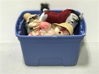 10 doll and stuffed animal collection