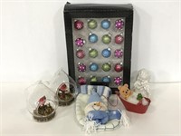 New in open box mini Christmas ornaments w/ more