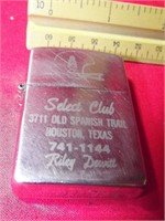 Vintage Houston Oilers Select Club Lighter