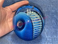 Large signed paperweight