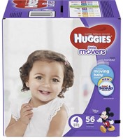 HUGGIES LITTLE MOVERS Diapers, Size 4 (22-37