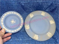 (2) Blue Wedgwood England plates