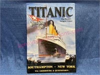Titanic metal sign (modern)