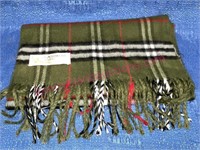 Cashmere Royal Rossi scarf (green/blue/red)