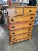 Vintage maple 5-drawer chest
