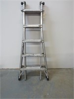 Aluminum Folding Extension Ladder