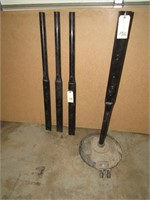 Lot - Sign Posts w/ One Portable Stand