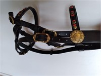 Bridle - red and gold from Austria
