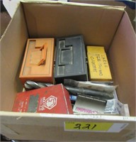 Box Lot - Misc. Drill Bits, Thread Chasers, Etc.