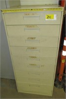 9-Drawer Hardware Cabinet w/ Contents