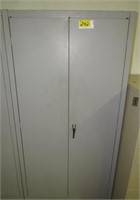 2-Door Cabinet w/ Misc. Hardware, Sanding Discs,