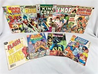 9 Assorted Vintage Comics Marvel & DC