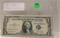 9 - 1935 $1 SILVER CERTIFICATE NOTES