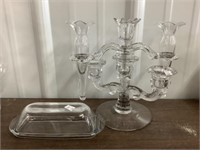 Butter Dish And Candle Holder