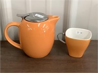 Ceramic Tea Pot And Cup Chips