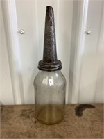 Mobiloil Oil Jar With Spout