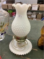 Milk Glass Electric Lamp