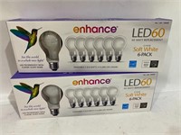$11  2QTY/Feit Electric Led 60W Replacement Soft W