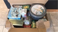Box Of Vintage Tins