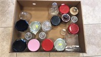 Box Of Mixed Canisters W/ Lids