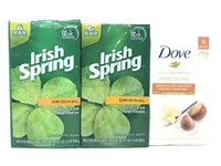 New Irish Spring and Dove Bar Soap