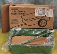 JOHN DEERE STEEL TRACTOR TRAILER #15966-NEW IN BOX