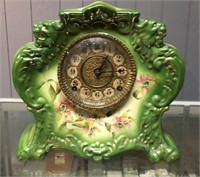 Wm. Gilbert Clock In Porcelain Case