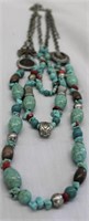 NATIVE AMERICAN INSPIRED NECKLACE*TURQUOISE COLOR