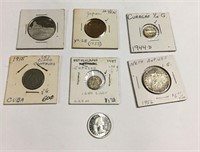 Group Of Foreign Coins And Tokens