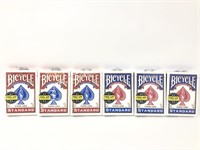 Bicycle Standard Playing Cards Lot of 6