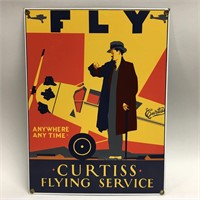 Nostalgic Advertising Sign, Curtiss Flying Service