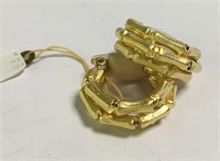 Gold Tone Hoop Earrings