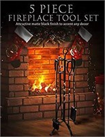 New 5 Pieces Fireplace Tools Set 32Inch Heavy